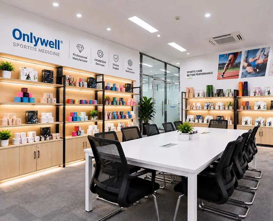 Onlywell Sports Medicine Factory for Professional Sports Tape Manufacturing and OEM Production