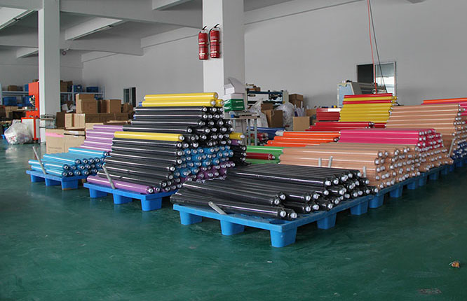 Jumbo kinesiology tape rolls ready for slitting and converting