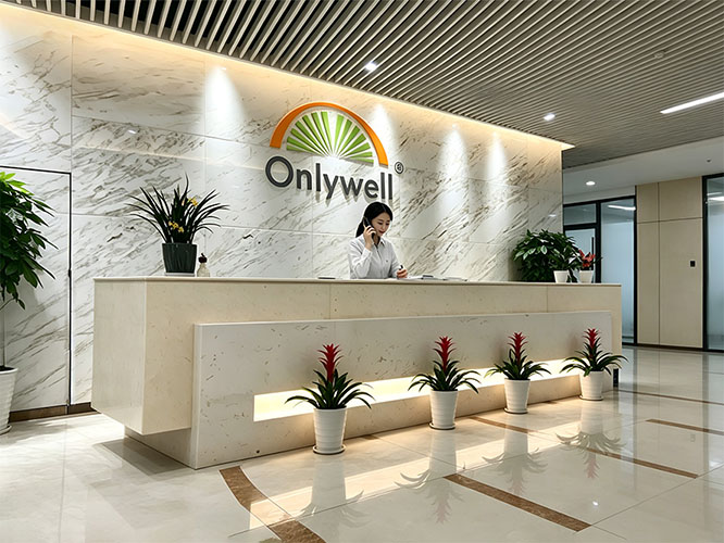 Professional sports tape manufacturer reception lobby clean modern office 
