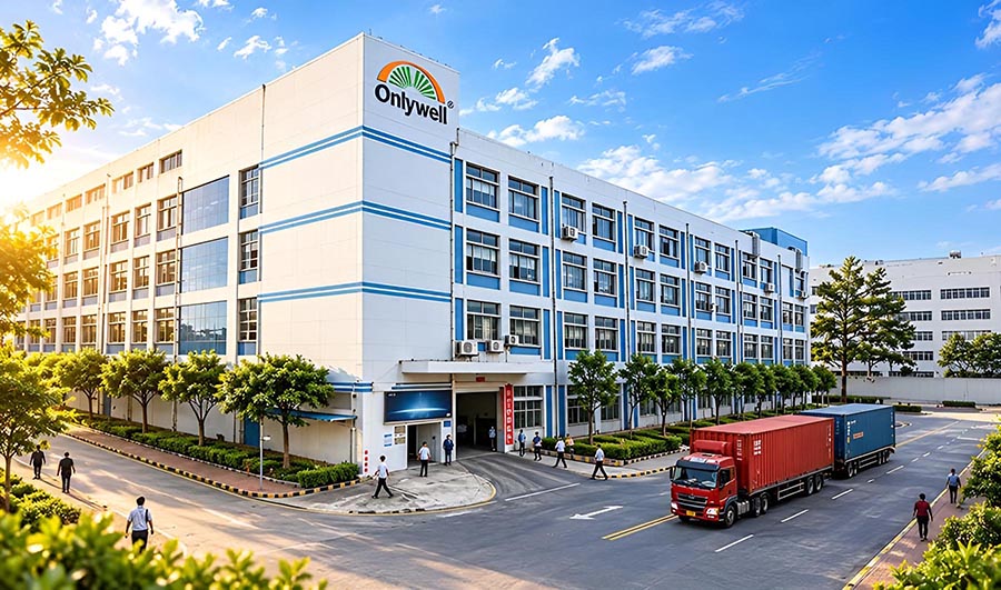 Onlywell kinesiology tape industrial park factory facade view