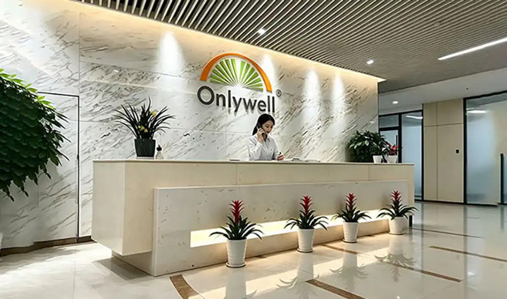 Professional sports tape manufacturer reception lobby clean modern office
