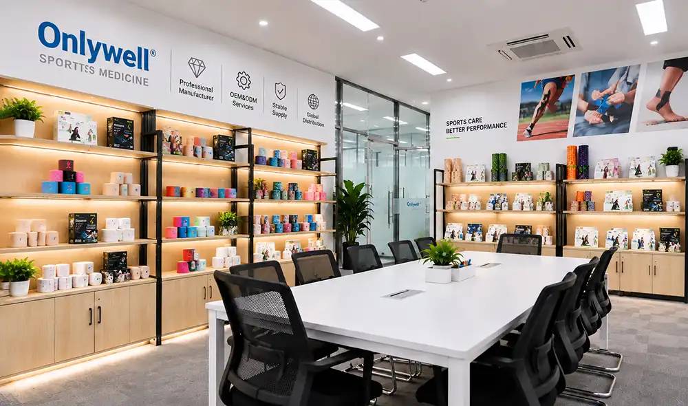 Various Sports Tape Samples Showroom